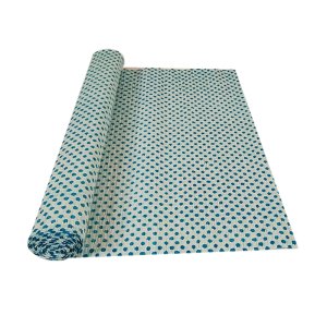 LIGHT BLUE POLKA ON WHITE CREPE ROLLS (2 Rolls) 19"x2.5Mtrs