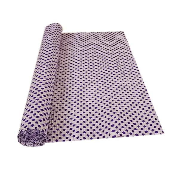 VOILET POLKA DOT ON CREPE ROLLS (2 Rolls) 19"x2.5Mtrs
