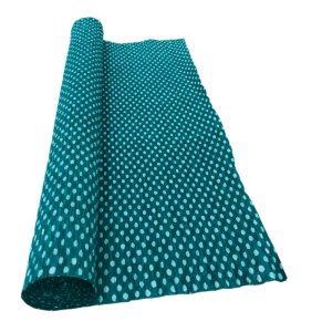 WHITE POLKA DOT ON D. GREEN CREPE ROLLS (2 Rolls) 19" x 2.5Mtrs
