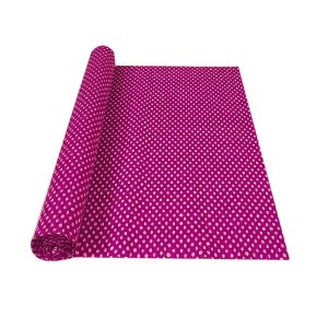 WHITE POLKA DOT ON PINK FUCHSIA CREPE ROLLS (2 Rolls) 19"x2.5Mtrs