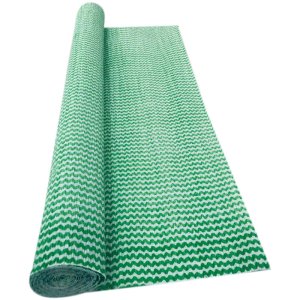 GREEN ZIG ZAG CREPE ROLLS (2 Rolls) 19" x 2.5Mtrs