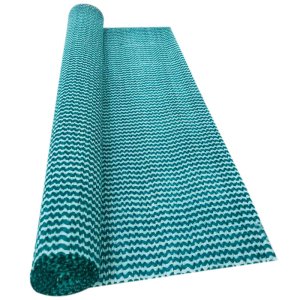 LIGHT BLUE ZIG ZAG CREPE ROLLS (2 Rolls) 19" x 2.5Mtrs