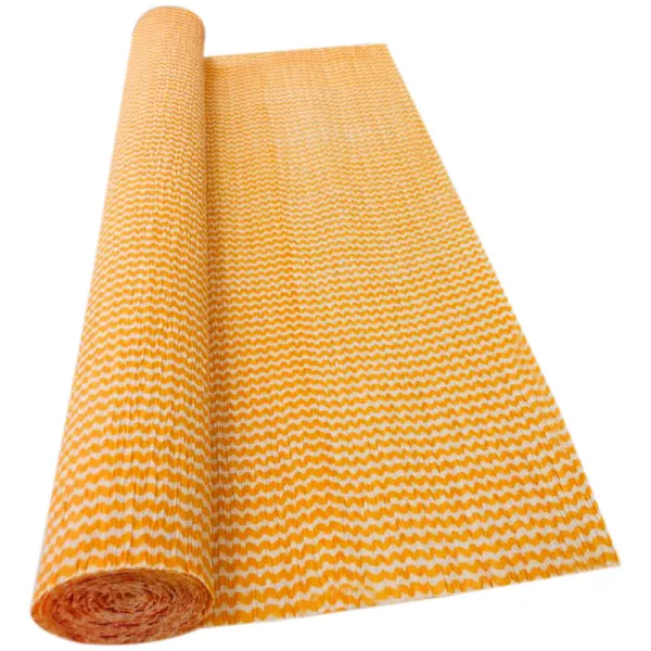 GOLDEN ZIG ZAG CREPE ROLLS (2 Rolls) 19" x 2.5Mtrs