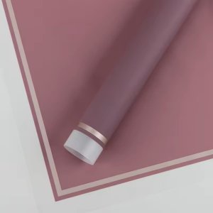 D10(13) TRANSPARENT BORDER WITH GOLD FROSTED SHEETS "ROSY MOUVE" (20 Sheets) 58cm x 58cm