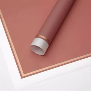 D10(14) TRANSPARENT BORDER WITH GOLD FROSTED SHEETS "RUST" (20 Sheets) 58cm x 58cm