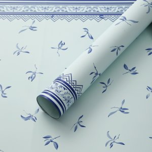 D12(02) New Leaf Print Korean Sheet "Green" (20 Sheets) 58cm x 58cm