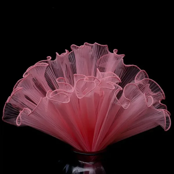 D22(04) WAVE WRAPPING MESH (1 Packet) Size 28cm x 5 Yards "DARK PINK"