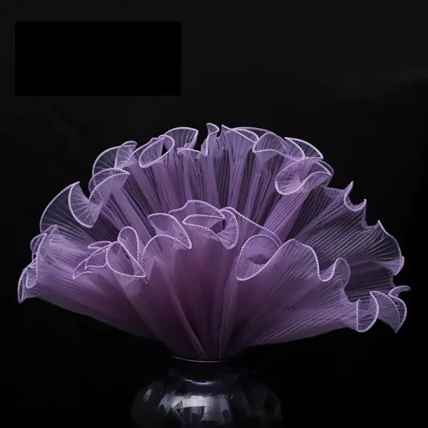 D22(09) WAVE WRAPPING MESH (1 Packet) Size 28cm x 5 Yards "PURPLE"