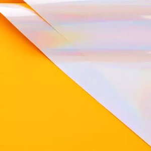 D24A(02) IRIDESCENT FROSTED SHEETS YELLOW (10 Sheets) 58cm x 58cm