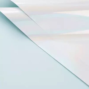 D24A(03) IRIDESCENT FROSTED SHEETS LIGHT BLUE (10 Sheets) 58cm x 58cm