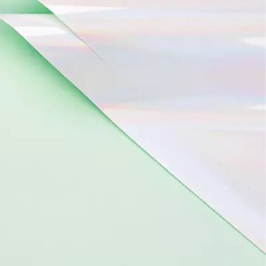 D24A(04) IRIDESCENT FROSTED SHEETS LIGHT GREEN (10 Sheets) 58cm x 58cm