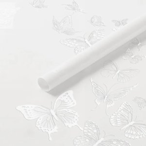 D29(08) Butterfly Printed Sheets "White" (20 Sheets) 58cm x 58cm
