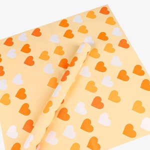 D32(01) Neon Heart Korean sheet "Orange" (20 Sheets) 58cm x 58cm