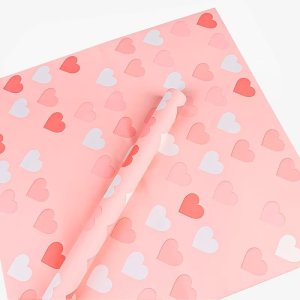D32(03) Neon Heart Korean sheet "Pink" (20 Sheets) 58cm x 58cm