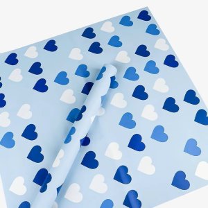 D32(04) Neon Heart Korean sheet "Blue" (20 Sheets) 58cm x 58cm