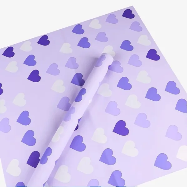 D32(05) Neon Heart Korean sheet "Purple" (20 Sheets) 58cm x 58cm
