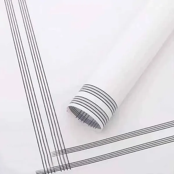 D40(01) LINE BORDER FROSTED SHEETS "WHITE" (20 Sheets) 58cm x 58cm