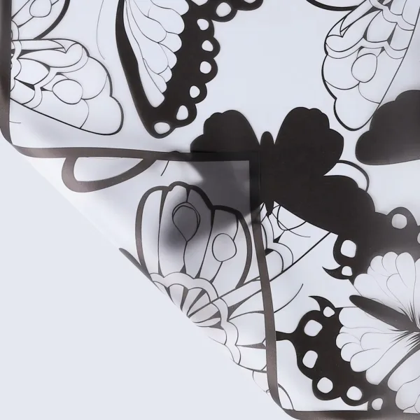 D50(05) BUTTERFLY MATT-PAPER SHEETS "BLACK" (20 Sheets) 58cm x 58cm