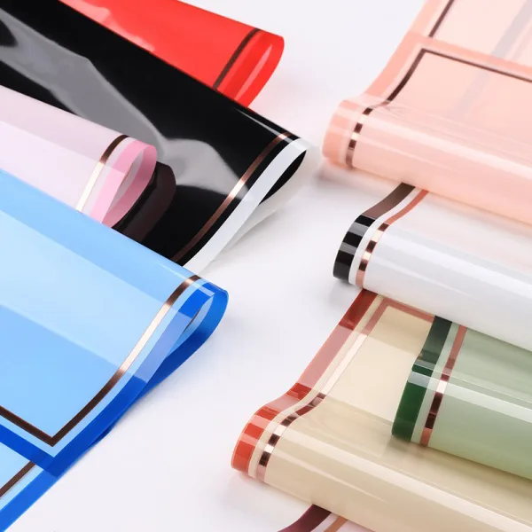 D6(4) Glossy Translucent Golden Border "Black" (20 Sheets) 58cm x 58cm