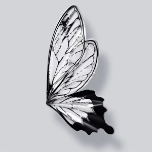 D73A(01) BOPP Butterfly Wrapping Sheet "BLACK" (10 Sheets) 50cm x 56cm