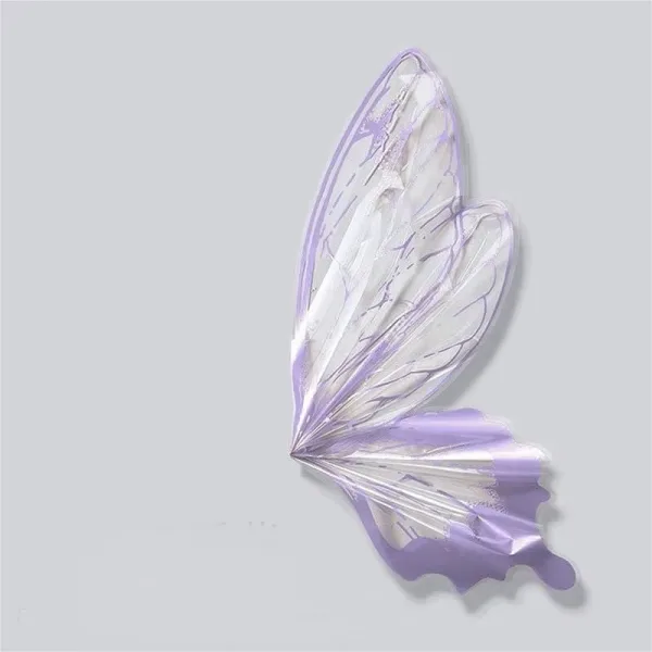 D73A(06) BOPP Butterfly Wrapping Sheet "LILAC" (10 Sheets) 50cm x 56cm
