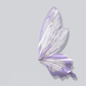 D73A(06) BOPP Butterfly Wrapping Sheet "LILAC" (10 Sheets) 50cm x 56cm