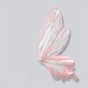 D73A(08) BOPP Butterfly Wrapping Sheet "PINK" (10 Sheets) 50cm x 56cm