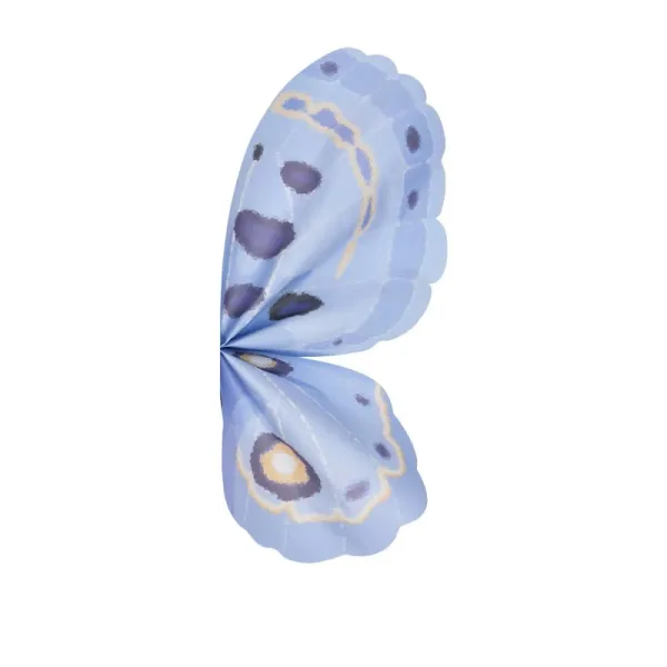 D73B(03) PAPER Butterfly Wrapping Sheet "LIGHT BLUE" (10 Sheets) 50cm x 56cm