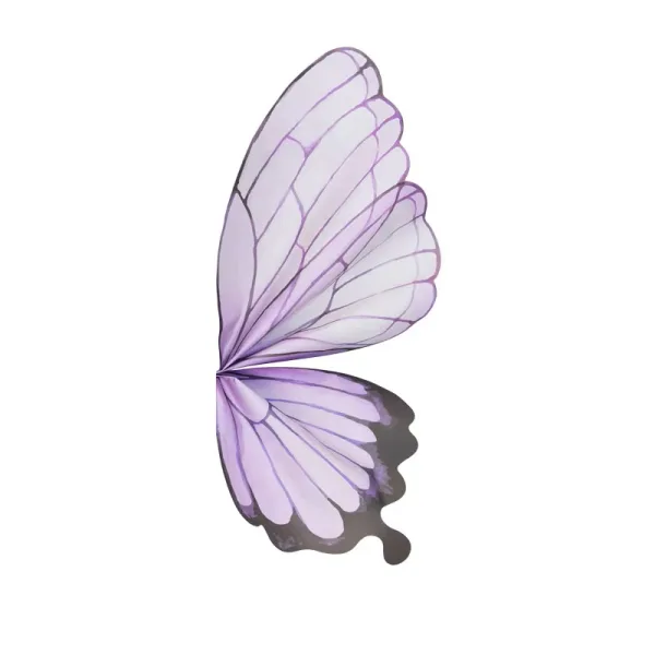 D73B(07) PAPER Butterfly Wrapping Sheet "LILAC" (10 Sheets) 50cm x 56cm