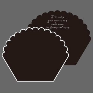 D75(01) Unique Petal Rose Wrapping Sheet "WHITE" (10 Sheets) 55cm x 44cm