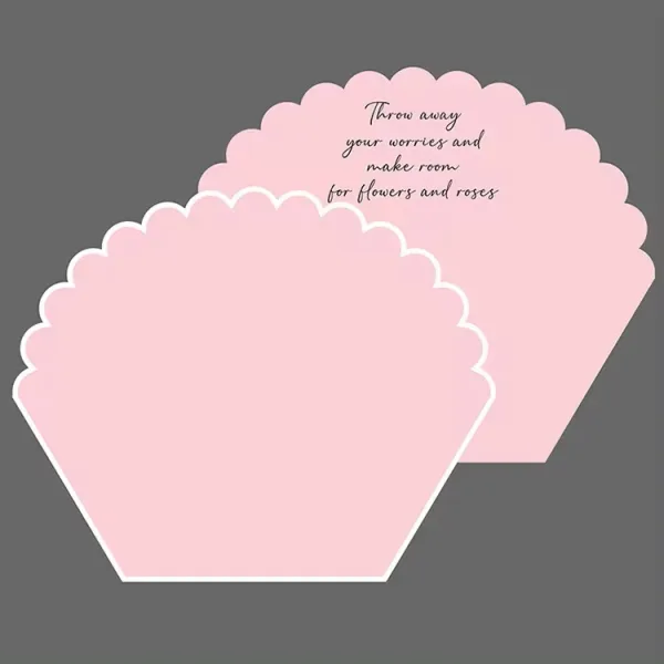 D75(03) Unique Petal Rose Wrapping Sheet "PINK" (10 Sheets) 55cm x 44cm