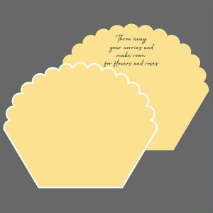 D75(04) Unique Petal Rose Wrapping Sheet "YELLOW" (10 Sheets) 55cm x 44cm