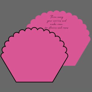 D75(05) Unique Petal Rose Wrapping Sheet "FUCHSIA" (10 Sheets) 55cm x 44cm