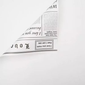 D15(01) White News Paper with White (20 Sheets) 58cm x 58cm