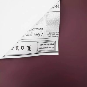 D15(14) White News Paper with Bronze (20 Sheets) 58cm x 58cm