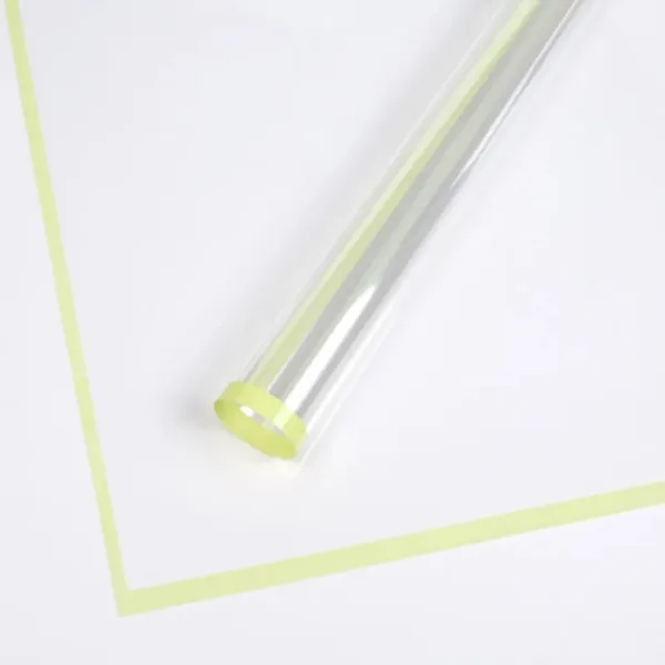 D21(08) Transparent Sheets with "Flu. Yellow" (20 Sheets) 58cm x 58cm