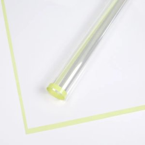 D21(08) Transparent Sheets with "Flu. Yellow" (20 Sheets) 58cm x 58cm