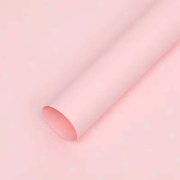 D44(11) HOT Love -Dots Printed Sheet, L. Pink (20 Sheets) 57cm x 57cm