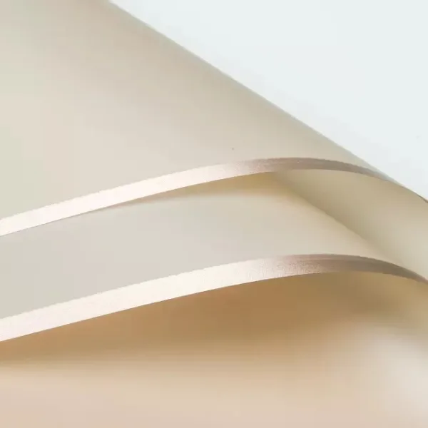 D7(03) Premiun Double Side Rose Gold Edge, Khaki (20 Sheets) 58cm x 58cm