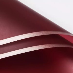 D7(06) Premiun Double Side Rose Gold Edge, Wine (20 Sheets) 58cm x 58cm