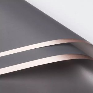 D7(08) Premiun Double Side Rose Gold Edge, Grey (20 Sheets) 58cm x 58cm