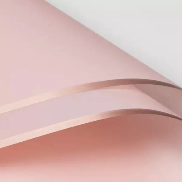 D7(12) Premiun Double Side Rose Gold Edge, Rose Pink (20 Sheets) 58cm x 58cm