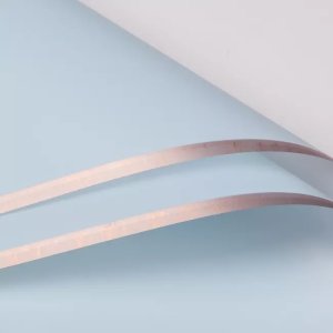 D7(13) Premiun Double Side Rose Gold Edge, Light Blue (20 Sheets) 58cm x 58cm