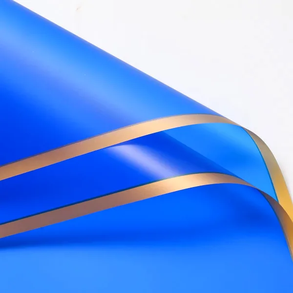 D7(18) Golden Border Korean Sheet, (20 Sheets) "ROYAL BLUE"