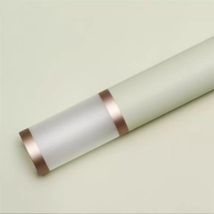 D9(07) Transparent Border with Double Line Gold Edge, Olive Green (20 Sheets) 58cm x 58cm