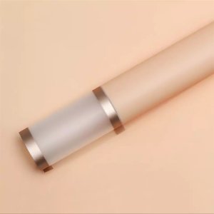 D9(11) Transparent Border with Double Line Gold Edge, Peach (20 Sheets) 58cm x 58cm