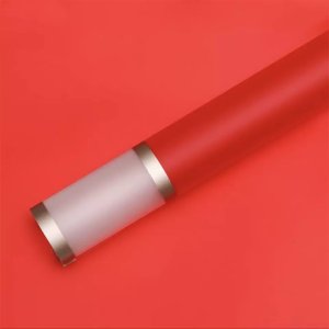 D9(13) Transparent Border with Double Line Gold Edge, Red (20 Sheets) 58cm x 58cm