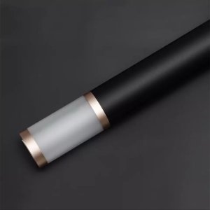 D9(16) Transparent Border with Double Line Gold Edge, Black (20 Sheets) 58cm x 58cm