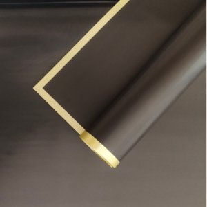 D8(11) Black Frosted Sheets Double Side Gold Edge (20 Sheets) 58cm x 58cm