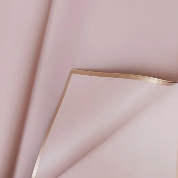 Light Purple Frosted Sheets Double Side Gold Edge (20 Sheets) 58cm x 58cm